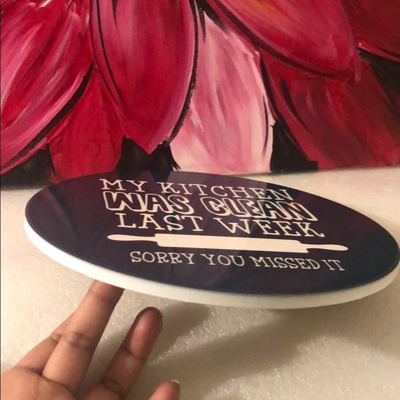 Whimsical Ceramic Trivet 8" - Picture 3 of 7